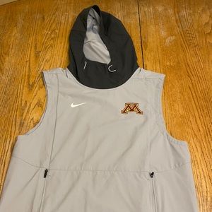 Nike Minnesota Grey S No Sleeve Hoodie No Flaws